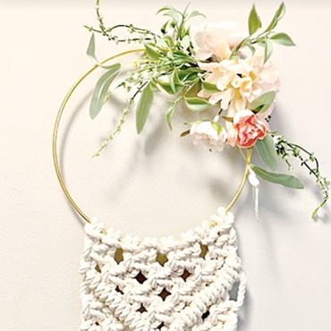 Macrame Floral Ring Wreath